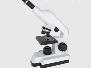 microscope - low and high poly 3D Model
