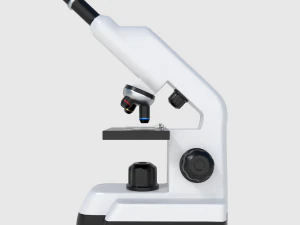 microscope - low and high poly 3D Model