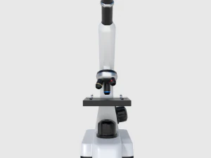 microscope - low and high poly 3D Model