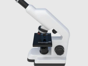 microscope - low and high poly 3D Model
