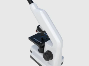 microscope - low and high poly 3D Model