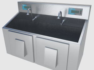 scrub sink - high and low poly 3D मॉडल