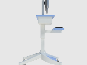 medical computer cart - low and high poly 3D 모델