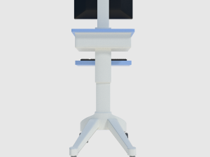medical computer cart - low and high poly 3D 모델