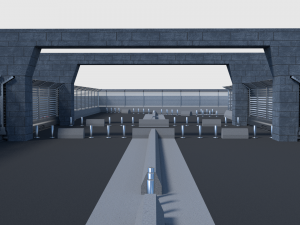 modular compound fence 3D 모델