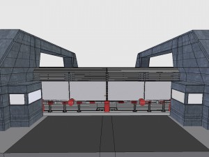 modular compound fence 3D 모델