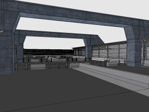 modular compound fence 3D 모델