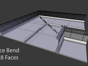 modular compound fence 3D 모델