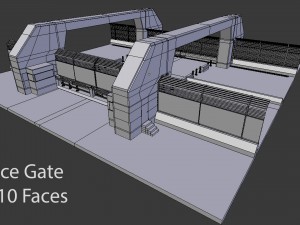 modular compound fence 3D 모델