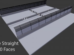 modular compound fence 3D 모델