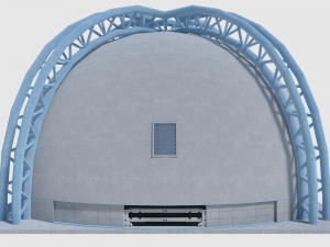 medical research science building - game ready 3D-Modell