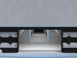 medical research science building - game ready 3D Model