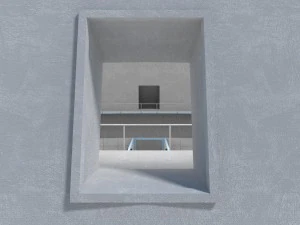 medical research science building - game ready 3D Model