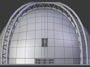 medical research science building - game ready 3D Model