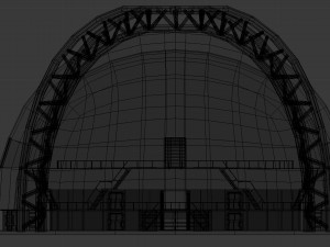 medical research science building - game ready 3D-Modell