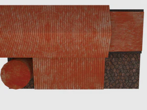 rusty old shack - game ready 3D Model