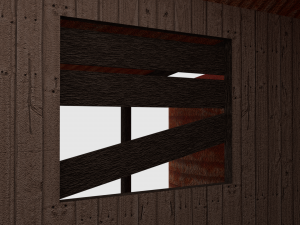 rusty old shack - game ready 3D Модель