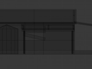 rusty old shack - game ready 3D Модель