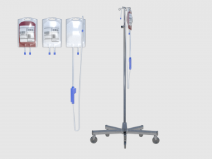 medical building with props - game level pack 3D Model