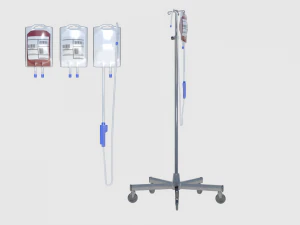 gedung medis dengan alat peraga - paket level permainan Model 3D