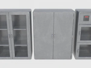 gedung medis dengan alat peraga - paket level permainan Model 3D