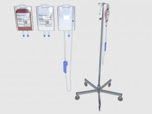 medical building with props - game level pack 3D Model
