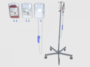 gedung medis dengan alat peraga - paket level permainan Model 3D