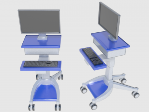 medical building with props - game level pack 3D Model