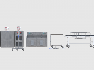 medical building with props - game level pack 3D Model