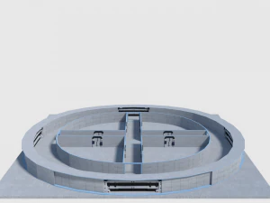 gedung medis dengan alat peraga - paket level permainan Model 3D