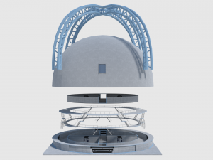medical building with props - game level pack 3D Model