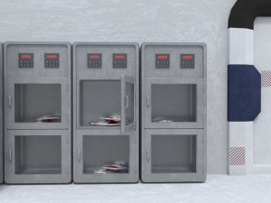 medical building with props - game level pack 3D Model