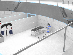 medical building with props - game level pack 3D Model