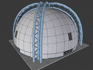 medical building with props - game level pack 3D Model