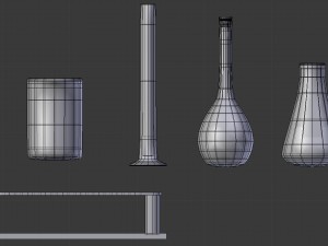 medical building with props - game level pack 3D Model