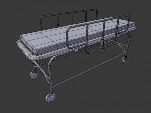 medical building with props - game level pack 3D Model