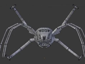 spider monster - game ready 3D Model