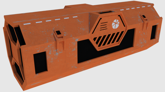 transport container - game ready 3D Модель .c4d .max .obj .3ds .fbx .stl .blend 