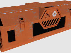 transport container - game ready 3D Model