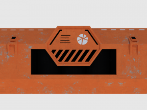 transport container - game ready 3D Модель