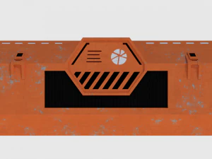 transport container - game ready 3D Model