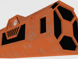 transport container - game ready 3D Model