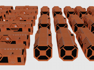 transport container - game ready 3D Модель