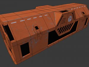 transport container - game ready 3D Model