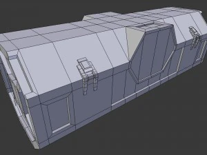 transport container - game ready 3D Model