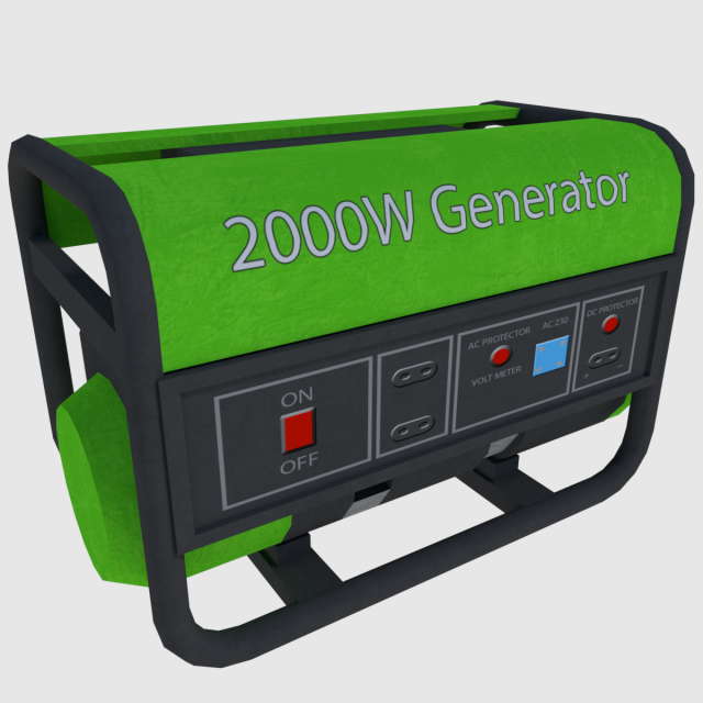 power generator - game ready Modèle 3D .c4d .max .obj .3ds .fbx .stl .blend 