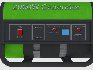 power generator - game ready 3D Model