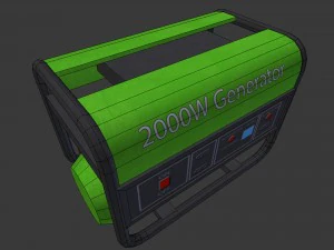 power generator - game ready 3D Model