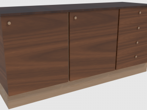 cabinet 1 - game ready 3D Models