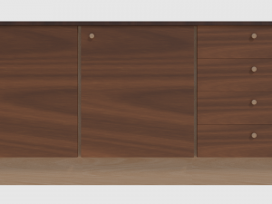 cabinet 1 - game ready Modèle 3D